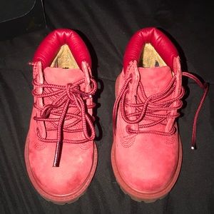 Red Baby Timbs